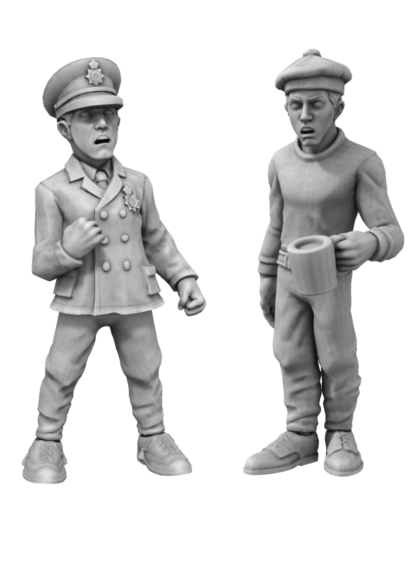 Naval Officer & Rating Pack 1 – 1:24 scale unpainted resin naval figures