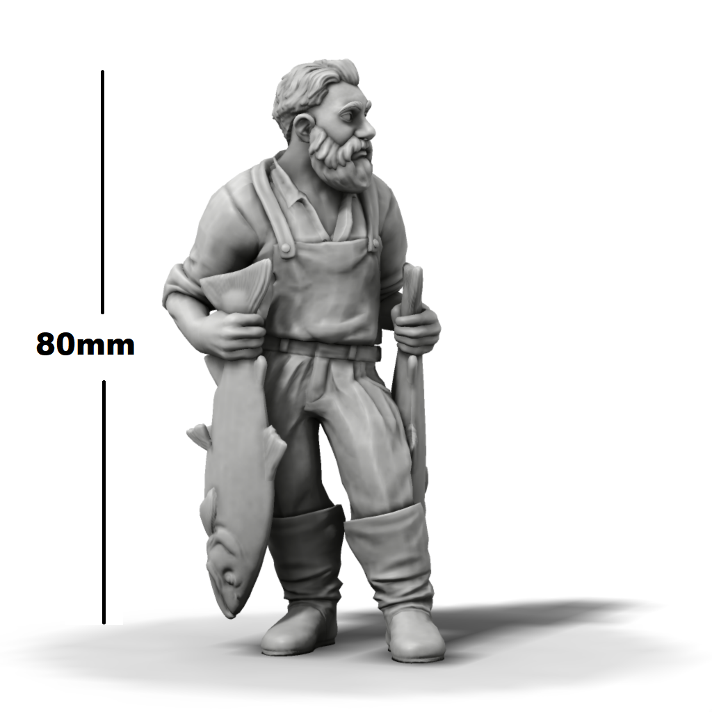 Fishermen Pack 1 | Premium Resin Figure Set | 1 : 24